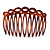 Classic Brown Acrylic Hair Comb - 75mm