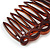 Classic Brown Acrylic Hair Comb - 75mm - view 4