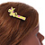 Children's/ Teen's / Kid's Yellow/ Pink Donkey Acrylic Hair Beak Clip/ Concord Clip/ Clamp Clip In Silver Tone - 50mm L - view 3
