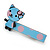 Children's/ Teen's / Kid's Light Blue/ Pink Kitty Acrylic Hair Beak Clip/ Concord Clip/ Clamp Clip In Silver Tone - 50mm L - view 5