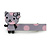 Children's/ Teen's / Kid's Lavender/ Pink Kitty Acrylic Hair Beak Clip/ Concord Clip/ Clamp Clip In Silver Tone - 50mm L