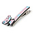 Children's/ Teen's / Kid's Pink/ Light Blue Kitty Acrylic Hair Beak Clip/ Concord Clip/ Clamp Clip In Silver Tone - 50mm L - view 6
