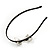 Party/ Prom/ Wedding Silver Tone with Black Silk Ribbon Clear Crystal Bow Tiara Headband - Flex - view 4