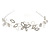 Statement Clear Crystal Butterfly and Flower Tiara Headband - view 4