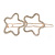 Rose Gold Tone Clear Crystal Double Star Hair Slide/ Grip - 60mm Across - view 4