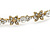 Bridal/ Wedding/ Prom Gold Plated Clear Crystal Butterfly Tiara Headband - view 4