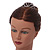 Fairy Princess Bridal/ Wedding/ Prom/ Party Silver Tone Crystal Mini Hair Comb Tiara - 65mm - view 3