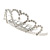 Fairy Princess Bridal/ Wedding/ Prom/ Party Silver Tone Crystal Mini Hair Comb Tiara - 65mm - view 8