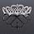 Fairy Princess Bridal/ Wedding/ Prom/ Party Silver Tone Crystal Mini Hair Comb Tiara - 65mm - view 2