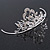 Fairy Princess Bridal/ Wedding/ Prom/ Party Silver Tone Crystal Mini Hair Comb Tiara - 55mm - view 5