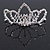 Fairy Princess Bridal/ Wedding/ Prom/ Party Silver Tone Crystal Mini Hair Comb Tiara - 75mm - view 2