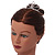 Fairy Princess Bridal/ Wedding/ Prom/ Party Silver Tone Crystal Mini Hair Comb Tiara - 70mm - view 3