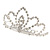 Fairy Princess Bridal/ Wedding/ Prom/ Party Silver Tone Crystal Mini Hair Comb Tiara - 70mm - view 8