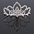 Fairy Princess Bridal/ Wedding/ Prom/ Party Silver Tone Crystal Mini Hair Comb Tiara - 70mm - view 2