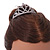 Fairy Princess Bridal/ Wedding/ Prom/ Party Silver Tone Crystal Mini Hair Comb Tiara - 85mm - view 4