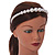 Bridal/ Prom/ Wedding Light Cream Faux Pearl Flex Hair Band/ Headband - Adjustable - view 2