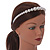 Bridal/ Prom/ Wedding Light Cream Faux Pearl Flex Hair Band/ Headband - Adjustable - view 3