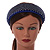 Retro Thicken Padded Velvet Diamante Wide Chunky Hair Band/ HeadBand/ Alice Band in Blue - view 2