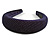 Retro Thicken Padded Velvet Glitter Wide Chunky Hair Band/ HeadBand/ Alice Band in Midnight Blue - view 4