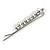 Pair Of Clear Crystal White Pearl Bead Hair Slides In Rhodium Plating - 60mm L - view 8