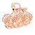 Polished Rose Gold Tone Shell Design Hair Claw/ Clamp - 75mm Across - view 5