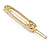 Gold Tone Metal Safety Pin Hair Slide/ Grip - 55mm Across - view 4