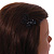 Black Butterfly Hair Slide/ Grip - 50mm Across - view 3