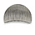 Gunmetal Finish Scratched Crescent Hair Claw/ Clamp - 60mm Across - view 7