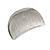 Gunmetal Finish Scratched Crescent Hair Claw/ Clamp - 60mm Across - view 8