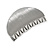 Gunmetal Finish Scratched Crescent Hair Claw/ Clamp - 60mm Across - view 5