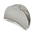 Gunmetal Finish Scratched Crescent Hair Claw/ Clamp - 60mm Across - view 6
