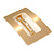 Gold Tone Satin Finish Large 'Buckle' Square Barrette Hair Clip Grip - 80mm Across - view 2