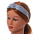 Wide Chunky Metallic Silver PU Leather, Faux Leather Knot Hair Band/ HeadBand/ Alice Band - view 2