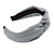 Wide Chunky Metallic Silver PU Leather, Faux Leather Knot Hair Band/ HeadBand/ Alice Band - view 8