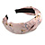 Floral Print Silk Fabric Flex HeadBand/ Head Band in Pink/ Beige/ White - view 8