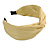 Pastel Yellow Sateen Fabric Wide Chunky Flex HeadBand/ Head Band - view 8