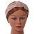 Wide Chunky Pastel Pink PU Leather, Faux Leather Knot Hair Band/ HeadBand/ Alice Band - view 2