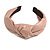 Wide Chunky Pastel Pink PU Leather, Faux Leather Knot Hair Band/ HeadBand/ Alice Band - view 6