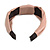 Wide Chunky Pastel Pink PU Leather, Faux Leather Knot Hair Band/ HeadBand/ Alice Band - view 5