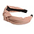 Wide Chunky Pastel Pink PU Leather, Faux Leather Knot Hair Band/ HeadBand/ Alice Band - view 8