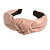 Wide Chunky Pastel Pink PU Leather, Faux Leather Knot Hair Band/ HeadBand/ Alice Band - view 9
