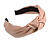 Wide Chunky Pastel Pink PU Leather, Faux Leather Knot Hair Band/ HeadBand/ Alice Band - view 10