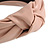 Wide Chunky Pastel Pink PU Leather, Faux Leather Knot Hair Band/ HeadBand/ Alice Band - view 4