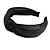 Wide Chunky Black PU Leather, Faux Leather Knot Hair Band/ HeadBand/ Alice Band - view 8