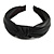 Wide Chunky Black PU Leather, Faux Leather Knot Hair Band/ HeadBand/ Alice Band - view 6