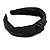 Wide Chunky Black PU Leather, Faux Leather Knot Hair Band/ HeadBand/ Alice Band - view 7