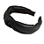 Wide Chunky Black PU Leather, Faux Leather Knot Hair Band/ HeadBand/ Alice Band