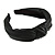 Wide Chunky Black PU Leather, Faux Leather Knot Hair Band/ HeadBand/ Alice Band - view 9