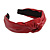 Wide Chunky Crimson Red PU Leather, Faux Leather Knot Hair Band/ HeadBand/ Alice Band - view 8