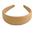Beige Wide Chunky PU Leather, Faux Leather Hair Band/ HeadBand/ Alice Band - view 6